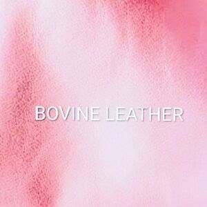 Pink Bovine Leather Fabric